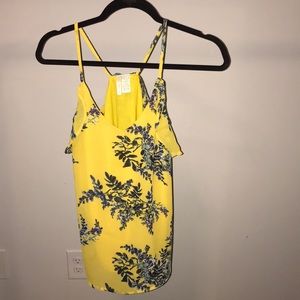 Floral Ruffled Sleeveless Blouse